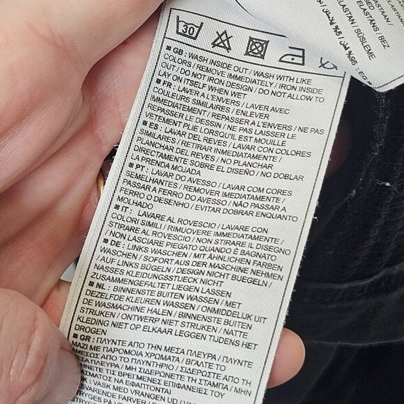 Nike Long-Sleeve Air Top Size M Mens‎ Cotton Blend Modern Geometric Black - Picture 3 of 12